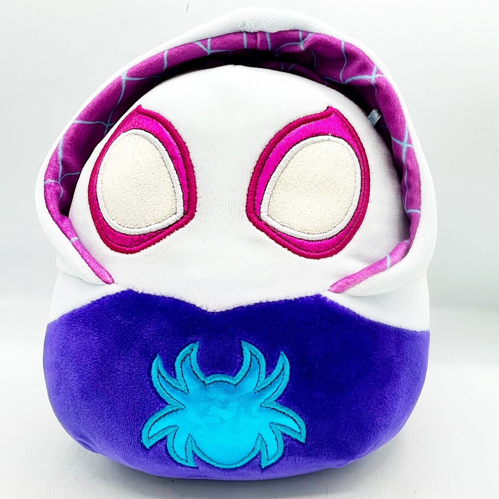 Squishmallows Ghost Spider Gwen Plush‎ 8"  White Marvel Spidey Amazing Friends